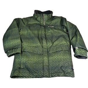 Columbia Jacket Omni Tech Interchange Winter Coat Green Kids Size M (10/12)‎